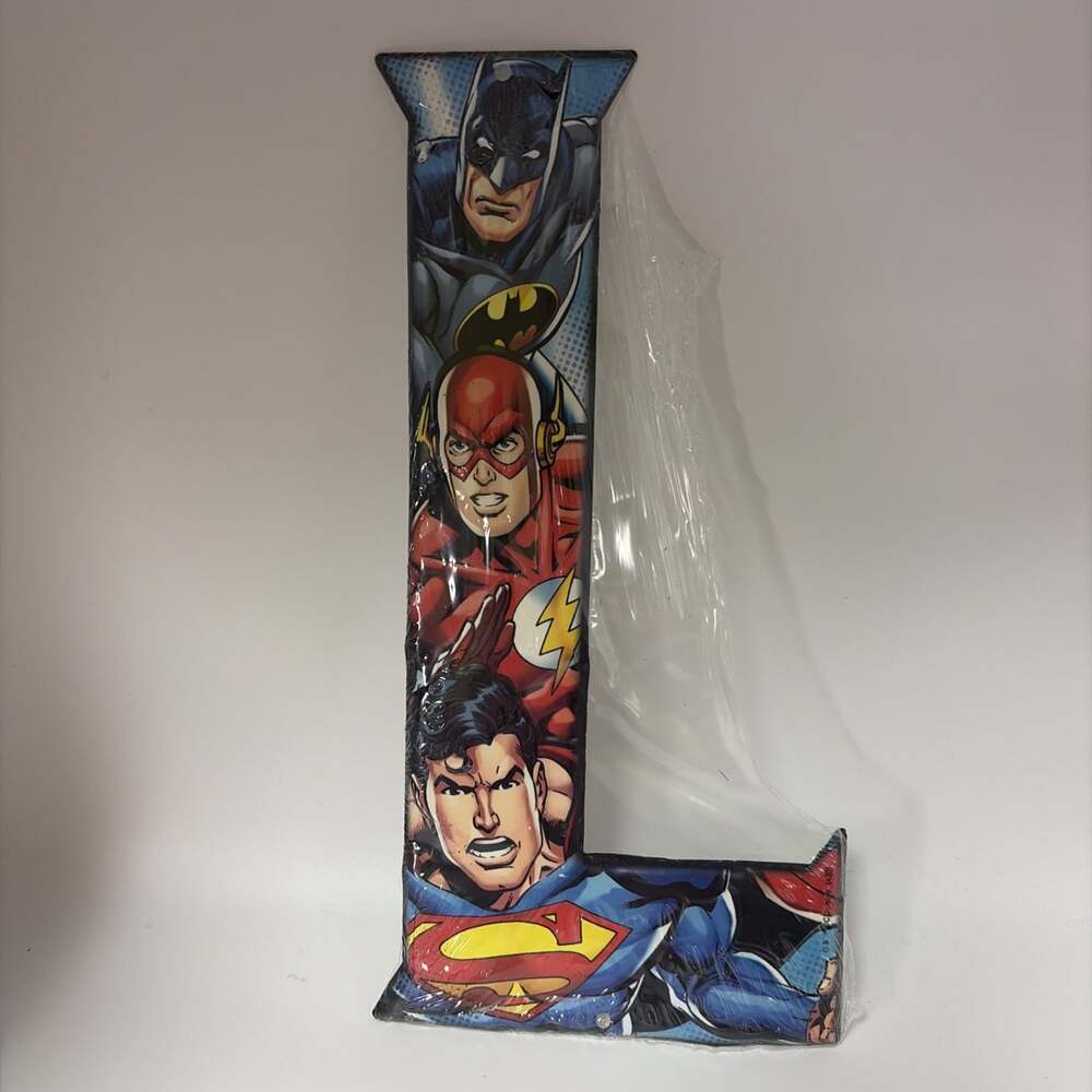 SUPERHERO Marvel DC Comics A B C Avengers Guardians + Metal LETTER Sign “L”